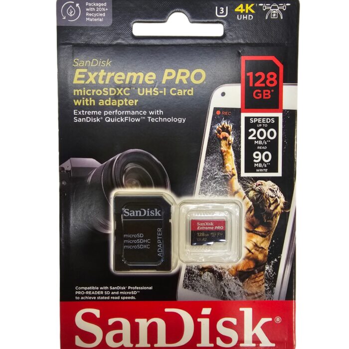 Sandisk Extreme Pro 128GB MicroSD(Orginal) - Image 1