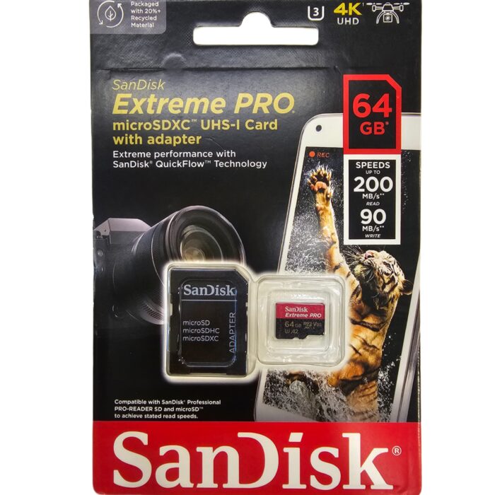 Sandisk Extreme Pro 64GB MicroSD(Orginal) - Image 1