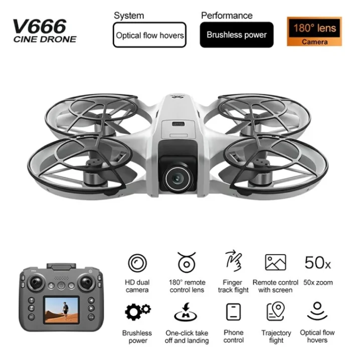 V666 4K Camera Brushless Motor Drone 2025 - Image 1