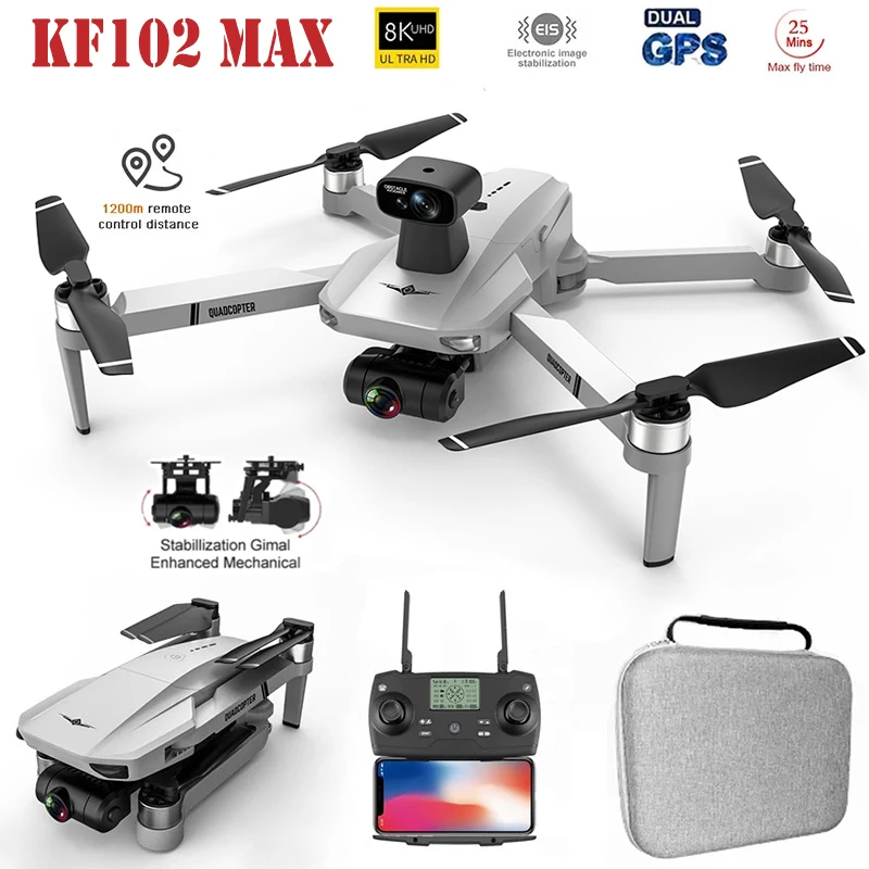 H26ee23e6952c44c48b01b19e0b45af75l.webp KF102 Max GPS Drone 4k Profesional Drone - Image 1