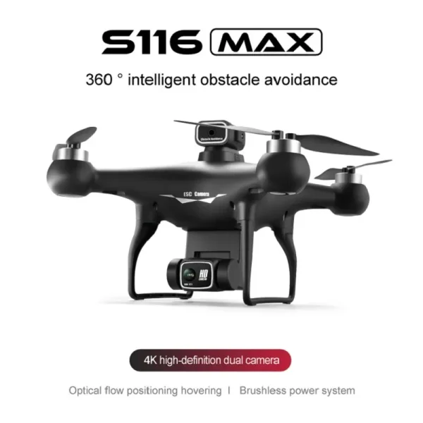 S116-MAX-Elf-Drone-Professional-5G-8K-Dual-ESC-Camera-Optical-Flow-Brushless-360-Obstacle-Avoidance.webp S116 Max Brashless - Image 4
