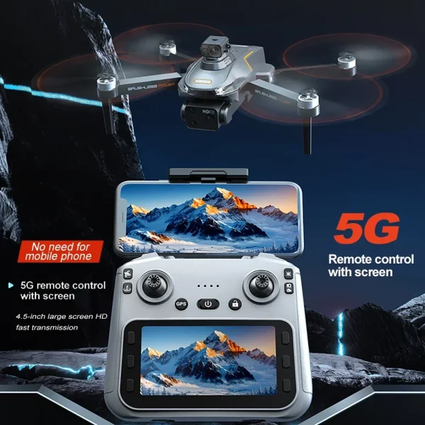 ES105 Max Big Display Remote With GPS Drone - Image 4
