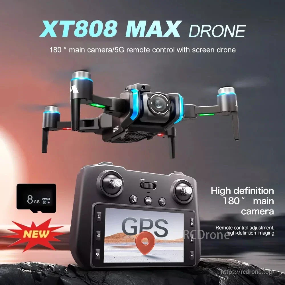 LSRC-XT808-GPS-Drone---720P-Camera-12KM-Flight-Distance_86edf1fb-be07-4498-bb1f-cc61ce561325 XT80 gps smart rc - Image 1