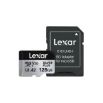Lexar 128 gb Silver Plus MicroSD Card (Original)