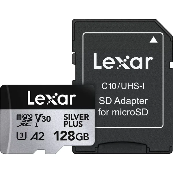 Lexar 128 gb Silver Plus MicroSD Card - Image 2