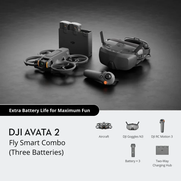 DJI Avata 2 Fly Smart Combo(Three Batteries) - Image 3