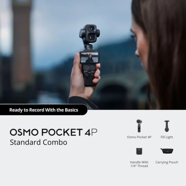 DJI Osmo Pocket 4P Handheld Gimbal Camera (Standard Combo) - Image 2