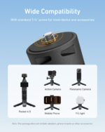 Telesin Mini Portable Tripod & Grip 2-in-1 for Osmo Pocket 4/3 - Image 2